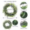 16” Lavender Wreath Front Door Small Artificial Flower Farmhouse Purple Wreath for Wall Window Wedding Decor Outdoor Indoor Home Decoration